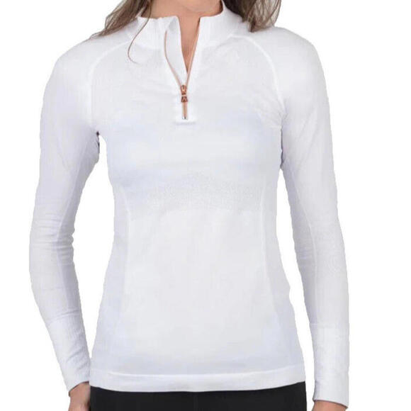 Anique Womens Sun Protective UPF 30+ Cooling Long Sleeve Pure White XS‎ Shirt - Picture 1 of 12